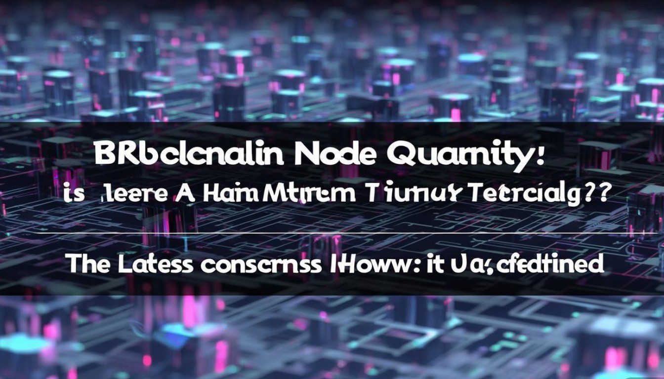 区块链节点数量有无最低门槛?最新共识机制如何定义?