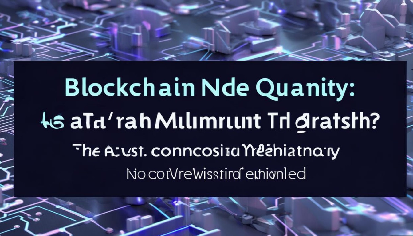 区块链节点数量有无最低门槛?最新共识机制如何定义?