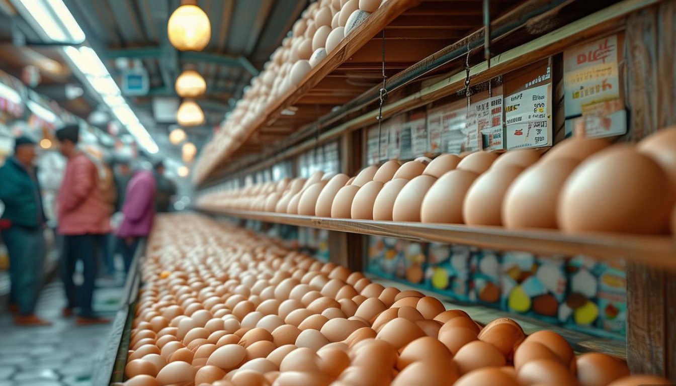 鸡蛋今天行情会涨还是会跌?