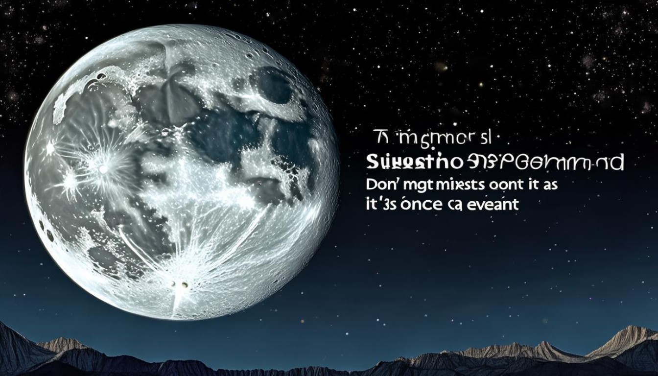 今晚最大超级月亮几点最亮?错过等一年?