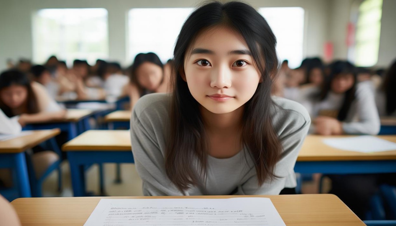 考生笑五分钟才答卷,是放松还是另有隐情?