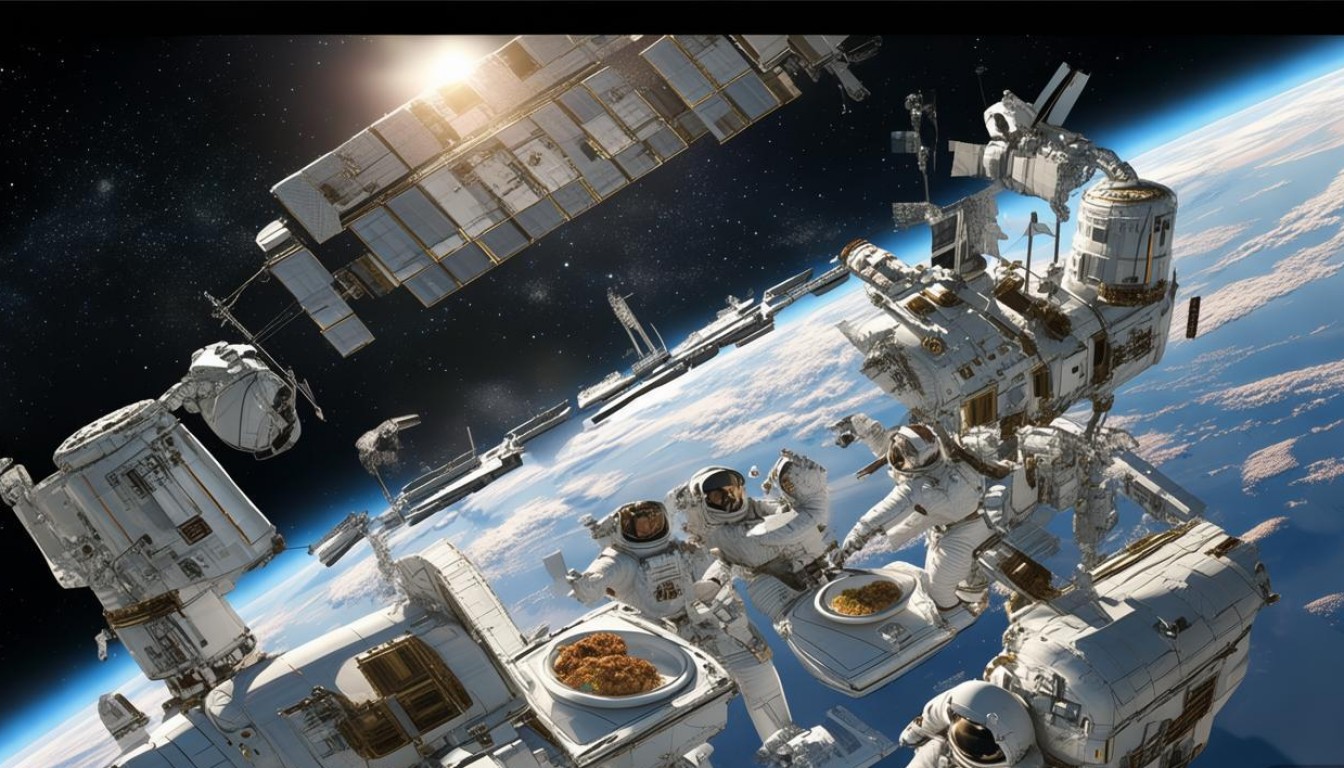 国际空间站馋哭?宇宙级吃播真香到太空了?