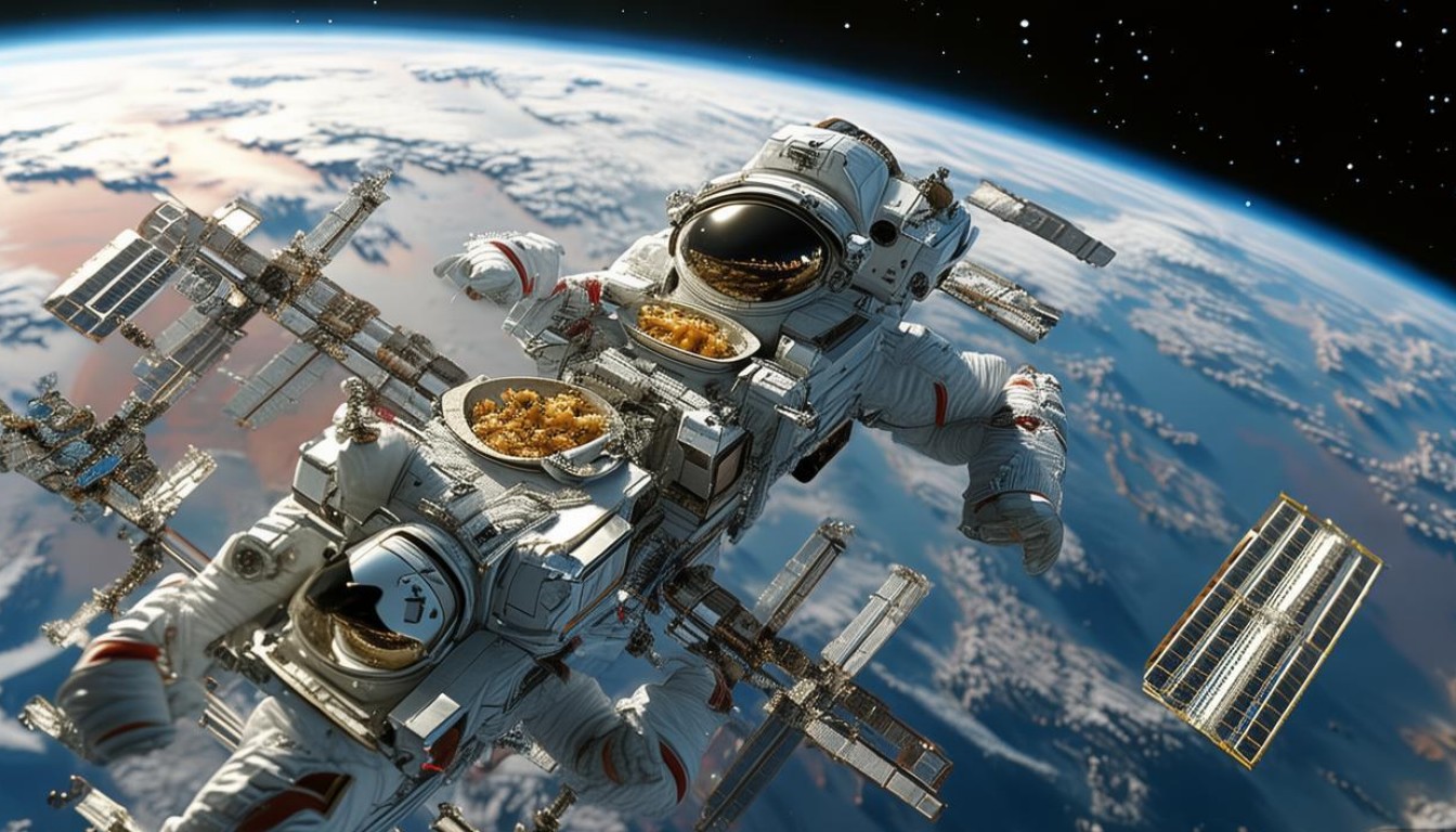 国际空间站馋哭?宇宙级吃播真香到太空了?