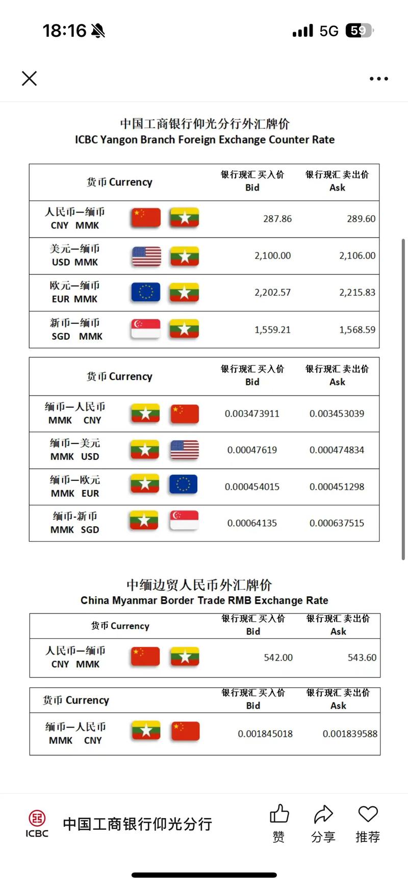 中信银行外汇实时报价,汇率实时更新吗?
